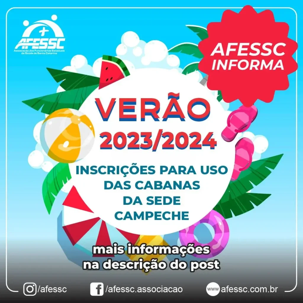 AFESSC - Inscrição Cabanas Verão 2023-2024